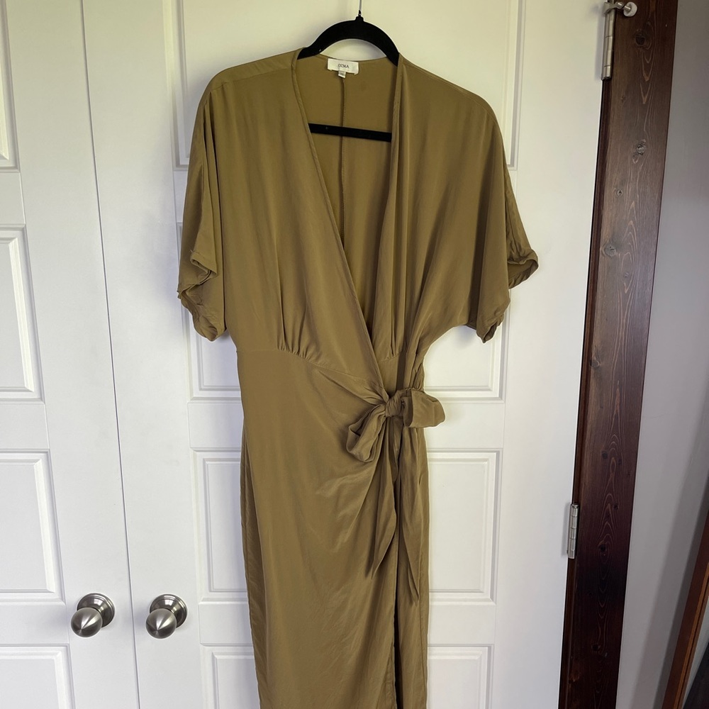 Silk ozma wrap dress